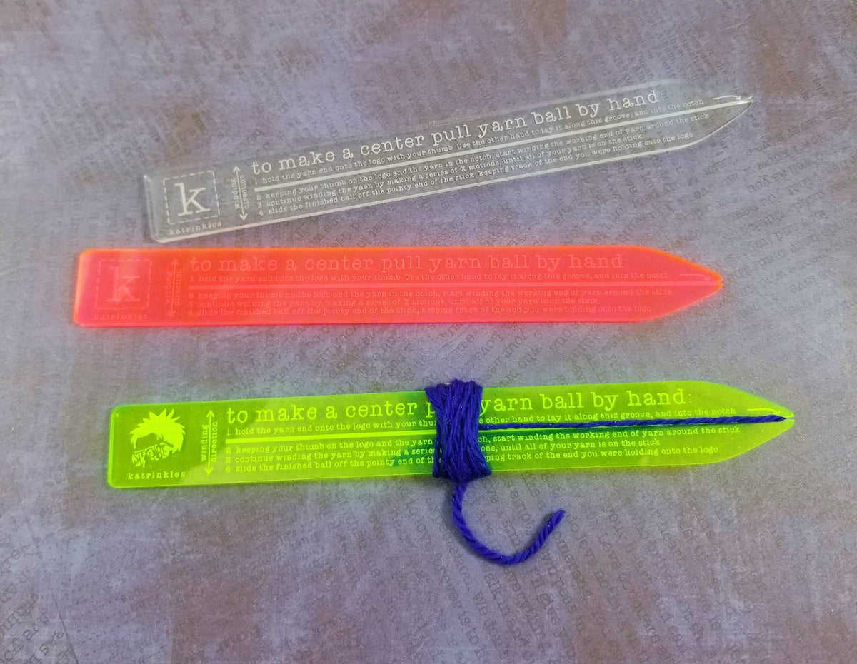 Center Pull Yarn Ball Winding Tool Branded Acrylic katrinkles
