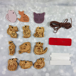 Catvent 2025 - 12 Days of Stitchable Cat Ornaments Kit