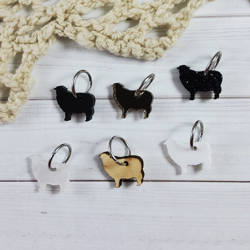 Sheep Stitch Marker Set - Acrylic
