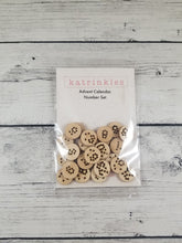 Advent Calendar Number Button Set