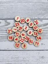 Advent Calendar Number Button Set