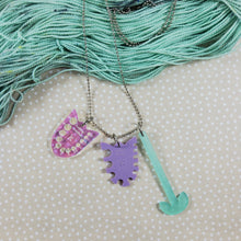 Tiny Tool Flower Necklace
