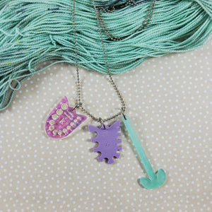 Tiny Tool Flower Necklace