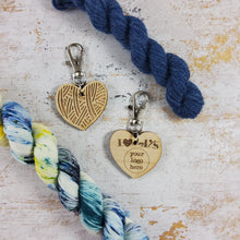 LYS Collection - Branded Yarn Heart Bag Fob Clip