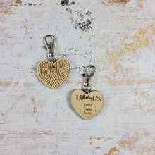 LYS Collection - Branded Yarn Heart Bag Fob Clip