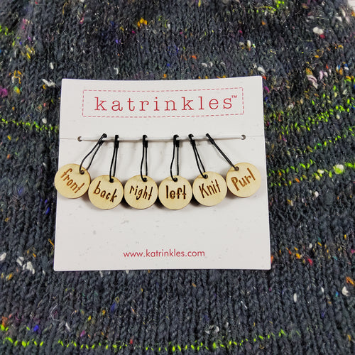 Instruction Stitch Markers for New Knitters
