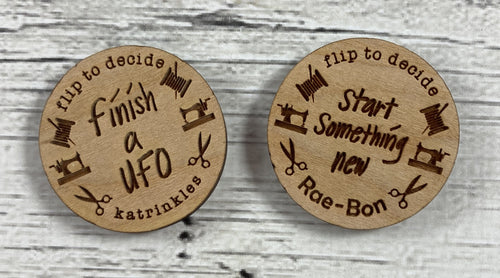 Flip Coin- Double Sided - Custom