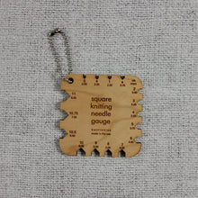 Square Knitting Needle Gauge Mini Tool
