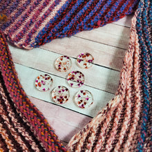 Valentine's Day Glitter Heart Buttons