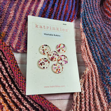 Valentine's Day Glitter Heart Buttons