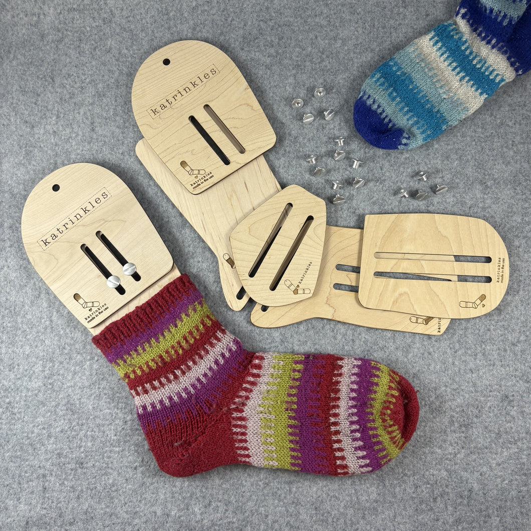 Adjustable Sock Blockers - Pair - Acrylic or Wood