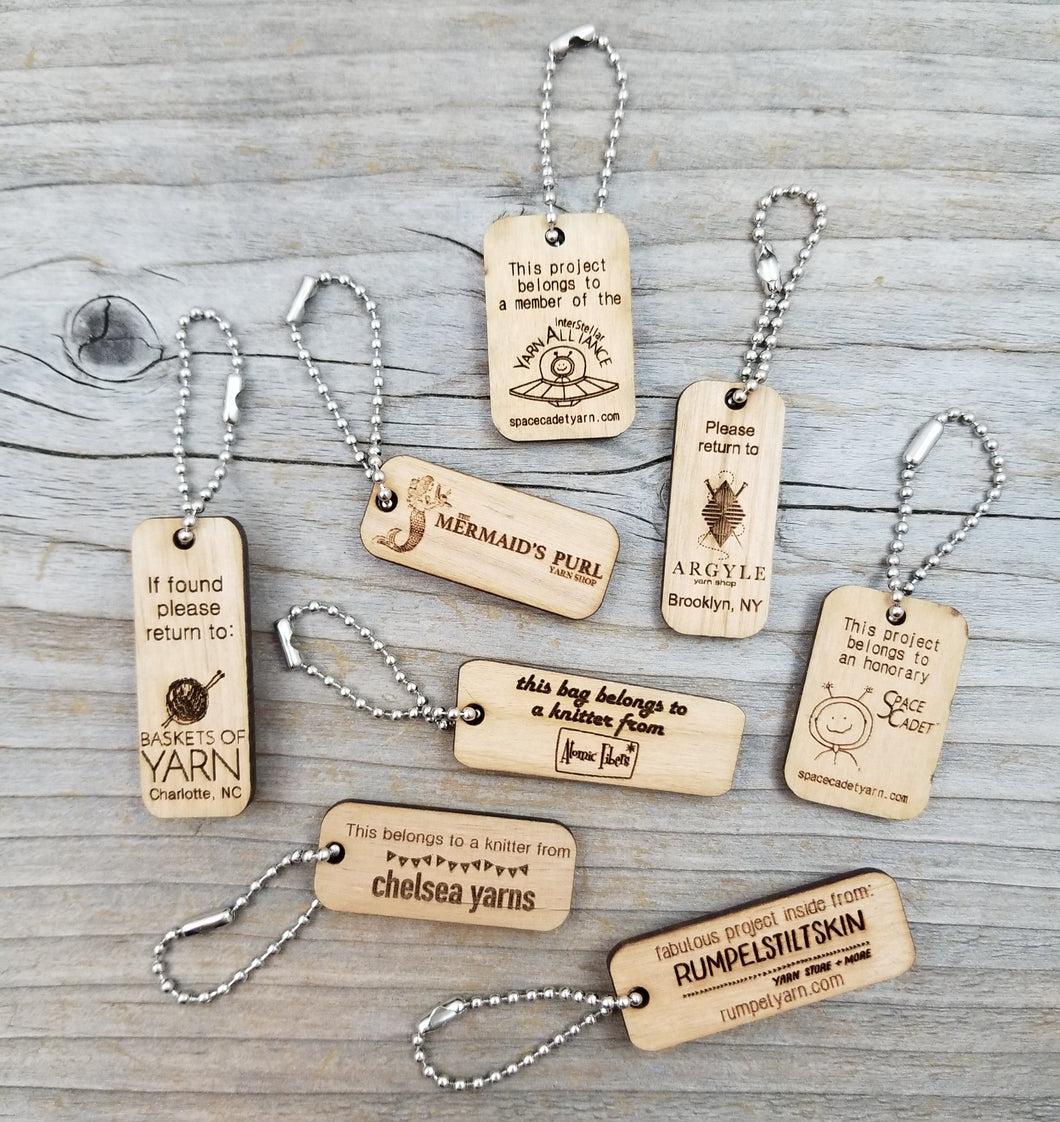 Logo Project Bag ID Tags - Custom