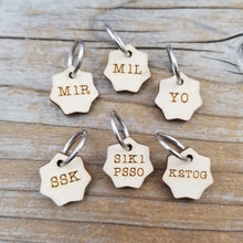 Increase / Decrease Stitch Marker Set - Wood