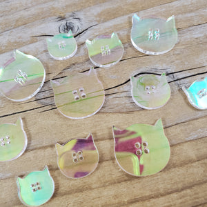 Cat Buttons - Acrylic