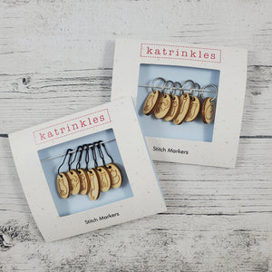 Cat Stitch Marker Set - Wood