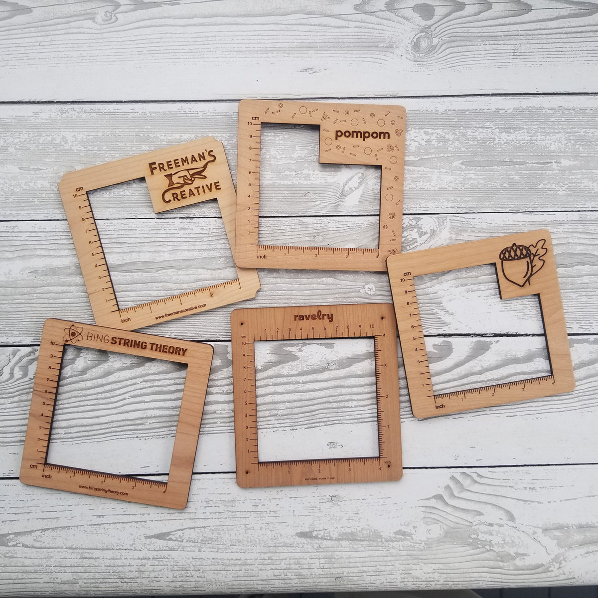 Gauge Swatch Ruler - Branded - Wood – katrinkles - wholesale