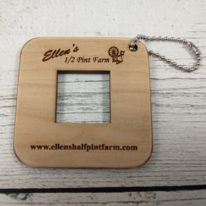 1" Gauge Swatch Ruler Mini Tool