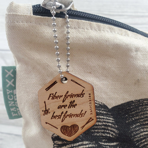Fiber friends are the best friends! Project Bag Tag