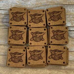Logo Tags - Custom - Faux Suede