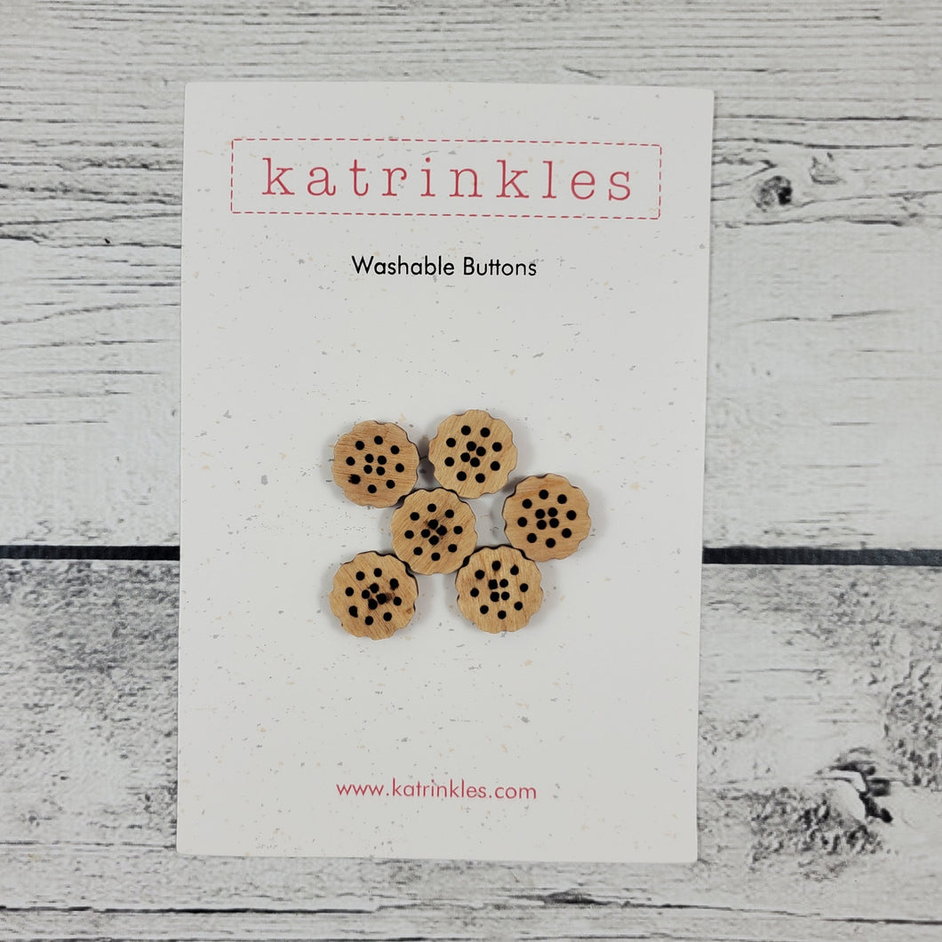 Flower Stitchable Buttons