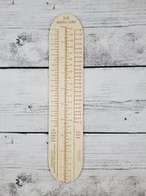 Socks Rule! - Ruler for Measuring Socks - Adult & Kid Sizes Available - Wood