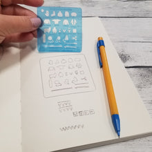 Knit & Crochet Template for Journaling Mini Tool