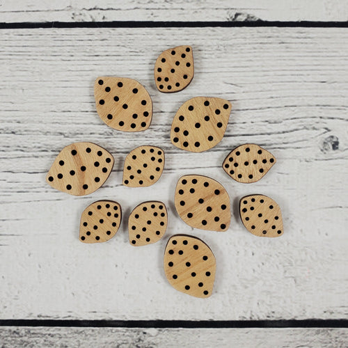 Leaf Stitchable Buttons