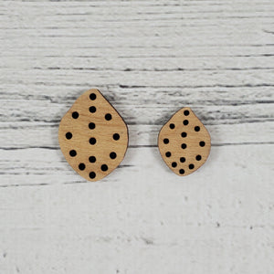 Leaf Stitchable Buttons