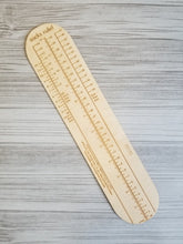 Socks Rule! - Ruler for Measuring Socks - Adult & Kid Sizes Available - Wood