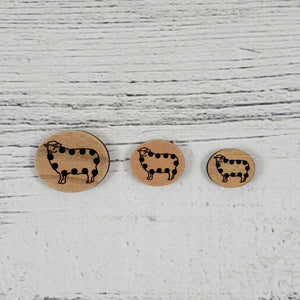 Stitchable Sheep Buttons