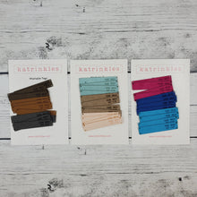 Foldover Wash Tags - Faux Suede