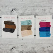 Foldover Wash Tags - Faux Suede