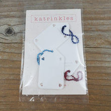 Write On / Wipe Off White Project Bag Tags - Acrylic