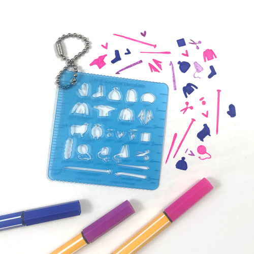 Knit & Crochet Template for Journaling Mini Tool
