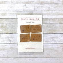 Mending Tag Set - Card of 4 - Faux Suede