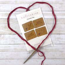 Mending Tag Set - Card of 4 - Faux Suede