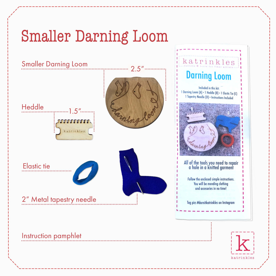 Smaller Darning & Mending Loom Kit