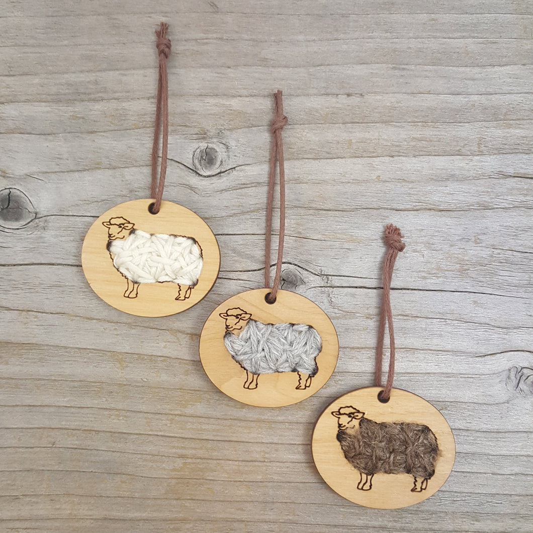 Stitchable Sheep Ornament