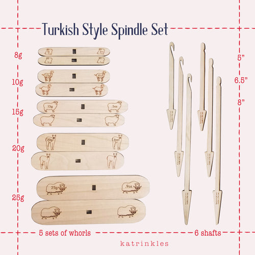 Cross Arm (Turkish Style) Spindle Set