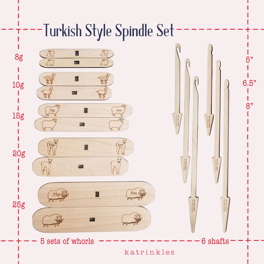 Cross Arm (Turkish Style) Spindle Set